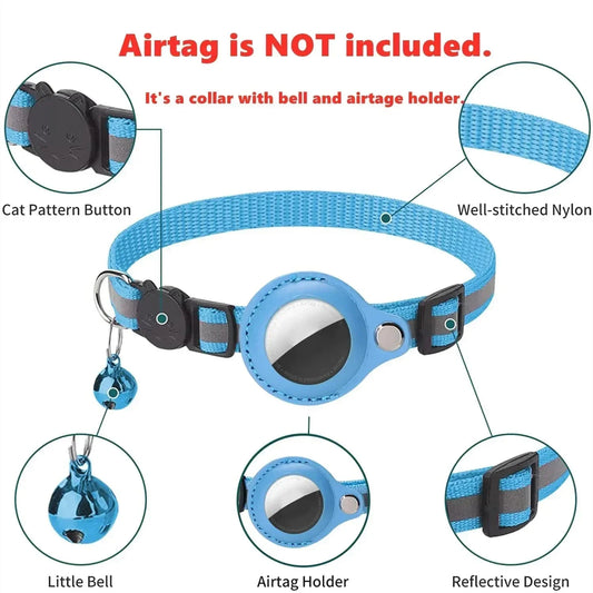 Smart GPS Tracker Cat Collar – Adjustable Pet Safety Collar