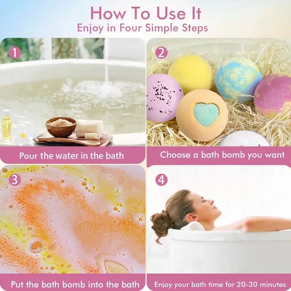 Luxury Bath Bomb Gift Box – 12PCS