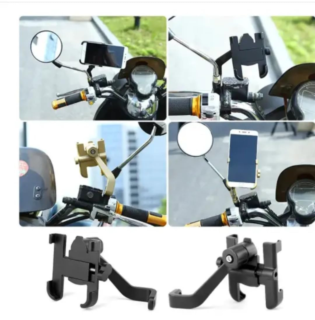 360° Adjustable Bike & Motorcycle Phone Holder – Secure Grip Mount