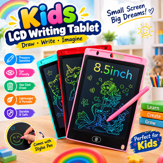 8.5 Inch LCD Writing Tablet for Kids – Reusable Drawing & Writing Board