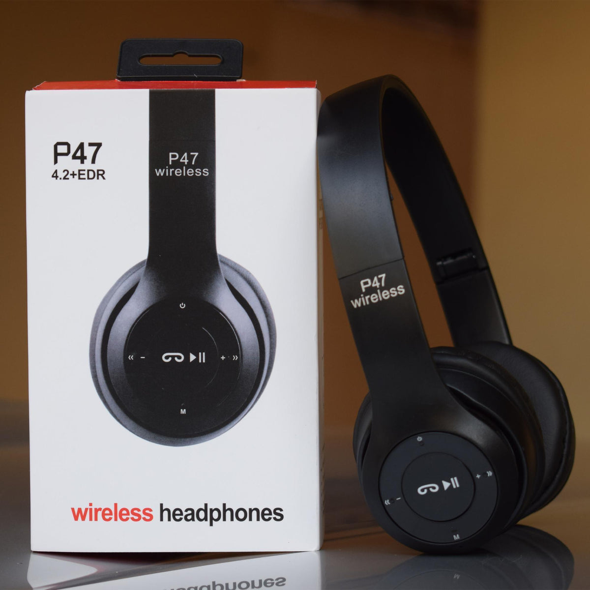 P47 Wireless Bluetooth Headphones – Premium Stereo Sound